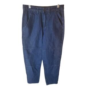 BP + WILDFANG Dark Indigo Denim Utility Straight Leg Jeans, NWT, Size 2